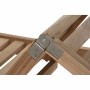 Sun-lounger DKD Home Decor Brown With wheels Teak (200 x 65 x 36 cm)