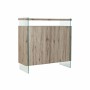 Sideboard DKD Home Decor   Natural Tempered Glass MDF Wood 120 x 44 x 120 cm