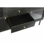 Sideboard DKD Home Decor   Black Golden Natural Metal Mango wood 145 x 40 x 85 cm