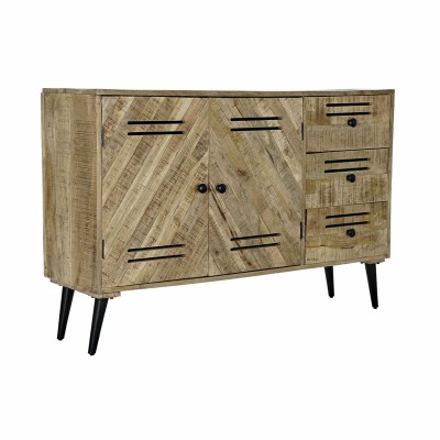 Buffet DKD Home Decor   Noir Métal Bois de manguier 140 x 40 x 93 cm