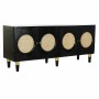 Buffet DKD Home Decor   Noir Naturel Rotin Bois de manguier 150 x 40 x 65 cm