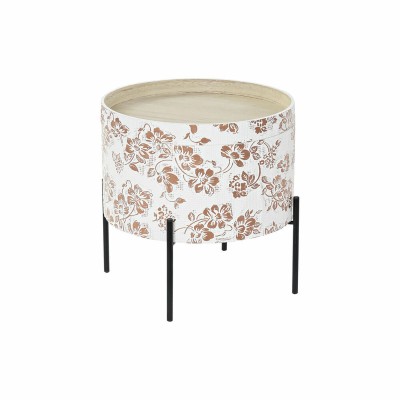 Small Side Table DKD Home Decor White Black 38 x 38 x 39 cm