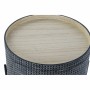 Small Side Table DKD Home Decor Black Silver 45 x 45 x 39 cm