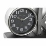 Horloge de table DKD Home Decor Noir Argenté (2 Unités)