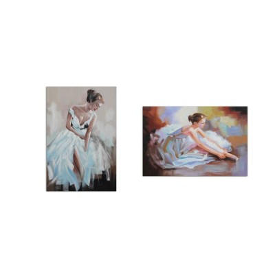 Toile DKD Home Decor Toile Bois MDF 70 x 2,8 x 100 cm