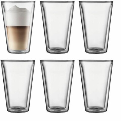 Set of glasses Bodum 400 ml Transparent Borosilicate Glass Smooth 6 Pieces (6 Units)