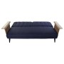 Sofabed DKD Home Decor Blue Brown Black Metal Modern Urban 203 x 87 x 81 cm