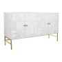 Buffet DKD Home Decor Blanc Laiton Bois de manguier 157 x 43 x 84 cm 153 x 43 x 84 cm Losanges