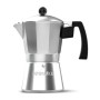 Italian Coffee Pot Taurus KCP9006 6T Silver Stainless steel Aluminium 6 Cups