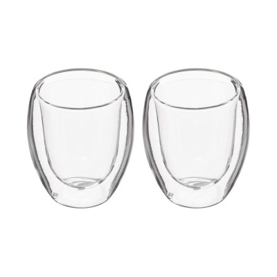 Piece Coffee Cup Set Secret de Gourmet Transparent Crystal 70 ml