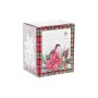 Teacup DKD Home Decor Bird Crystal Porcelain Red (300 ml) (2 Units)