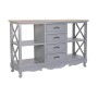 Sideboard DKD Home Decor Grey Natural Paolownia wood MDF Wood 132 x 40 x 84.5 cm 132 x 40 x 84,5 cm