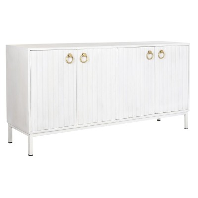 Buffet DKD Home Decor Blanc Métal Bois de manguier 152 x 40 x 77 cm