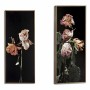 Painting Gift Decor Black Gold Golden Particleboard Flowers 21,2 x 2 x 51,2 cm 21,2 x 51,2 x 2 cm