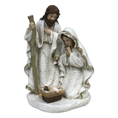 Christmas nativity set DKD Home Decor Resin (2 Units) (12 x 10 x 19 cm)