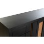 Sideboard DKD Home Decor Black Rattan Mango wood 160 x 40 x 90 cm