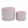 Set de pots de fleurs DKD Home Decor Ciment 2 Pièces 2 Unités (17 x 17 x 15 cm)