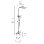Colonne de douche EDM 01144 Altea ABS
