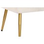 Banquette DKD Home Decor 106 x 45 x 50 cm Doré Métal Blanc