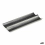 Moule pour Baguettes Kinvara Gris foncé Métal Acier au carbone 16 x 2,5 x 38 cm Pain (12 Unités)