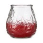 Bougie Ibergarden Rouge Transparent verre Paraffine Citronnelle Géranium 9 x 9,5 x 9 cm (6 Unités)
