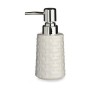 Soap Dispenser Berilo White Silver Ceramic 150 ml (6 Units)