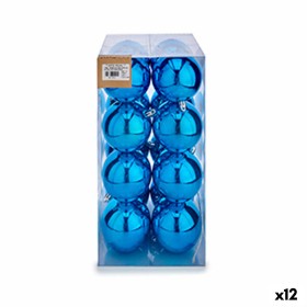 Set of Christmas balls Krist+ Blue Plastic (12 Units)