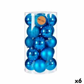 Set of Christmas balls Krist+ Blue Plastic (6 Units)