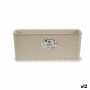 Planter Stefanplast Beige Plastic 15,5 x 13,5 x 38,5 cm (12 Units)