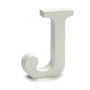 Letter Pincello J White Wood 2 x 11 cm 2 x 16 x 14,5 cm (24 Units)