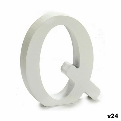 Lettre Pincello Q Blanc 2 x 16 x 14,5 cm (24 Unités)