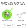 Ustensiles de cuisine Fackelmann Vert Céramique Acier inoxydable Plastique 20 x 40 x 30 cm 2 Pièces