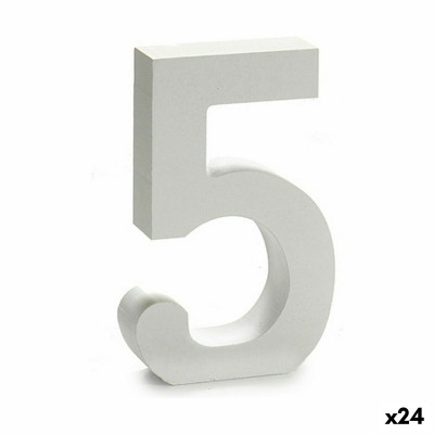 Numéro Pincello 5 Blanc 2 x 16 x 14,5 cm (24 Unités)