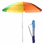 Parapluie Multicouleur Ø 220 cm Plage Articulé