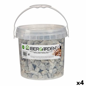Pierres Décoratives Ibergarden Gris clair 3 Kg (4 Unités)