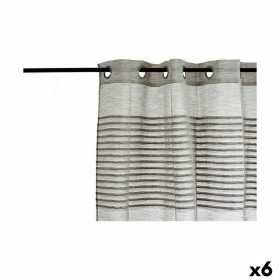 Rideau Gift Decor Gris foncé 140 x 0,1 x 260 cm 26 x 42 x 5 cm Rayures (6 Unités)