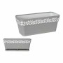 Planter Stefanplast Cloe White Grey Plastic 13,3 x 12,3 x 29,3 cm (12 Units)