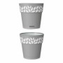 Pot auto-arrosant Stefanplast Blanc Gris Plastique 15 x 15 x 15 cm (12 Unités)