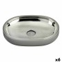 Soap dish Berilo Grey Silver Stainless steel Plastic 9,5 x 2,5 x 13 cm 13 x 2,5 x 9,5 cm (6 Units)