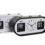 Alarm Clock DKD Home Decor White Black PVC 20 x 6 x 9,5 cm (2 Units)