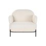 Armchair DKD Home Decor White Black 86 x 74 x 77 cm