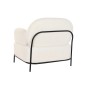 Fauteuil DKD Home Decor Blanc Noir 86 x 74 x 77 cm