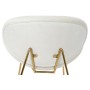Chaise DKD Home Decor Blanc Doré 63 x 57 x 73 cm