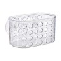 Bath Organiser Caddy Berilo Transparent PVC polystyrene 15,8 x 8,5 x 8 cm (12 Units)