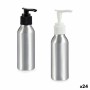 Soap Dispenser Berilo Silver Aluminium polypropylene 100 ml 4 x 13 x 5 cm 5 x 13 x 4 cm (24 Units)