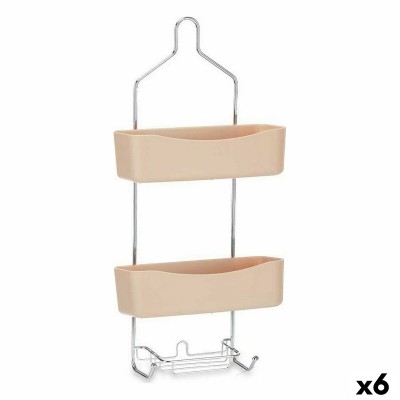 Etagère de salle de bains Berilo Beige Métal Plastique 28 x 60 x 14 cm (6 Unités)