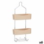 Bathroom Shelves Berilo Beige Metal Plastic 28 x 60 x 14 cm (6 Units)