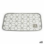 Table Mat Kinvara White Grey 33 x 0,3 x 48 cm (12 Units)