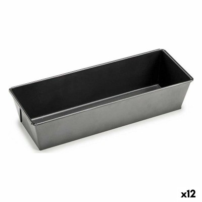 Rectangular Mould Kinvara Dark grey Metal Carbon steel 11,5 x 7,7 x 31 cm (12 Units)