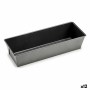 Rectangular Mould Kinvara Dark grey Metal Carbon steel 11,5 x 7,7 x 31 cm (12 Units)